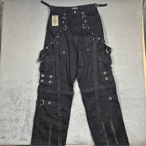 NWT Balenciaga Rare Unisex Raver Baggy Black Denim Pants Size 30x30 Complete